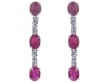 Серьги, серебро 925, рубин,циркон 026 01 21-03279 2009 г инфо 4530w.
