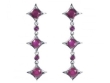 Серьги, серебро 925, рубин 026 01 21-03264 2009 г инфо 4535w.