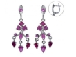 Серьги, серебро 925, рубин 003 01 21-03472 2010 г инфо 4661w.
