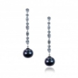 Серьги Серебро 925 жемчуг синт, циркон 025 352 01 21-02780 2010 г инфо 4695w.