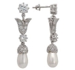 Серьги с синтетическим жемчугом и фианитом R2A0LNBG2D 2010 г инфо 4739w.