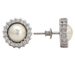 Серьги с синтетическим жемчугом и фианитом R2A0X1862D 2010 г инфо 4792w.