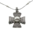 Колье с синтетическим жемчугом, фианитом R07032BG2B 2009 г инфо 4892w.