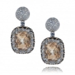 Серьги Серебро проба ниже 800 кварц, циркон 025 352 01 21lsk-00017 2010 г инфо 5771w.