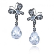 Серьги Серебро, медный подслой кварц 025 352 01 21-03115 2010 г инфо 5777w.